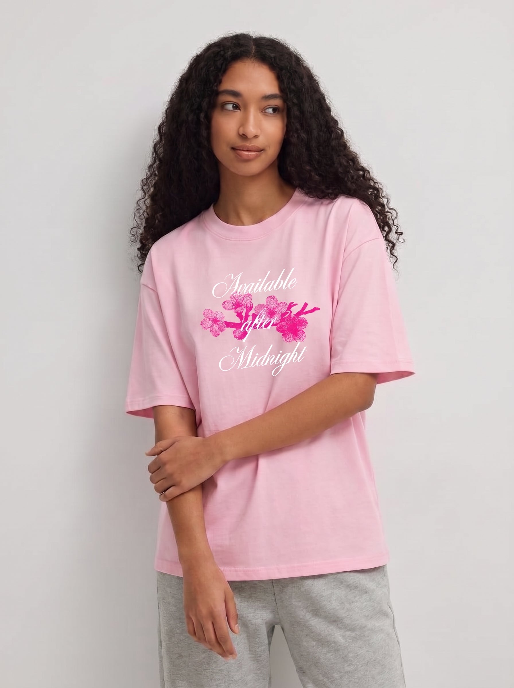 WOMEN'S AVAILABLE AFTER MIDNIGHT OVERSIZED TSHIRT